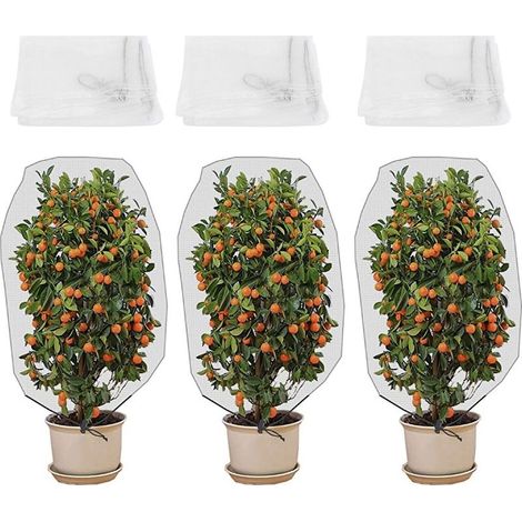 Lot de 3 Filets de Protection Anti-Insectes pour Jardin – Maille de Barrière pour Arbres, Plantes et Fleurs,de (1/5)