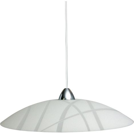 Sosp.d50 1xe27 m.bi-cr v.lastra bianco - e-energy (1/4)