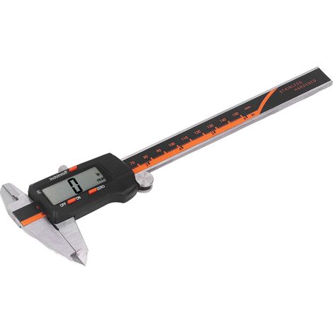 Elektronischer Messschieber aus Edelstahl, 0–150 mm, digitaler Messschieber mit LCD-Bildschirm zur Messung