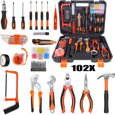 Boîte à outils 102 pièces boîte à outils outils outils à main (1/5)