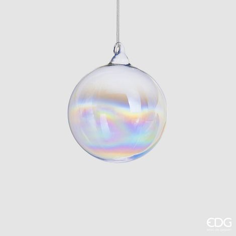 PALLINA IN VETRO IRIDESCENTE 6CM NATALE ADDOBBI ALBERO