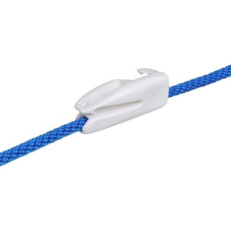 Gancio per parafango plastica per filo di ringhiera 6 8mm bianco (1/3)