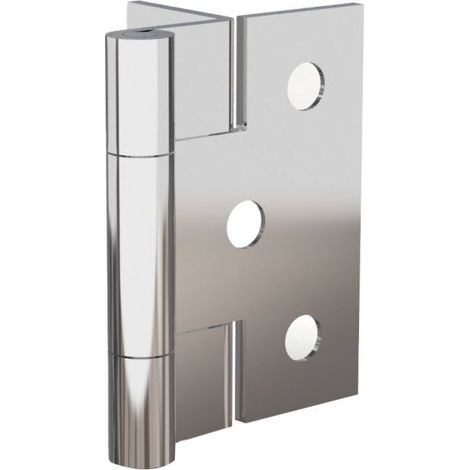 Charnière à noeud roulé 38 x 14 mm acier chromé PINET 6013327