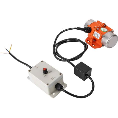 Moteur vibrant électrique avec régulateur de vitesse 3000 tr/min 220 V, Moteur vibrant pour appareils mécaniques, pour mines, métallurgie, charbon, électricité, construction, chimie (30 W)