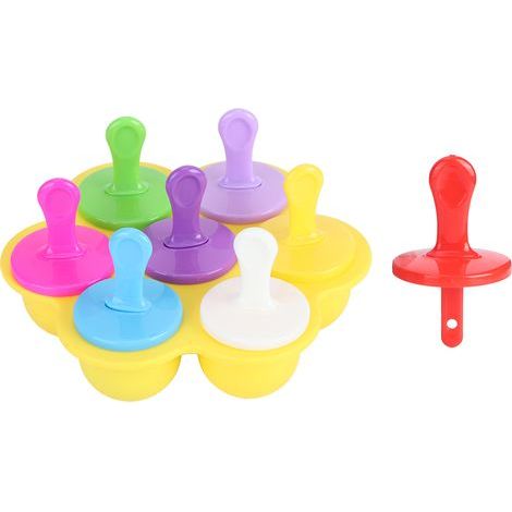 Moule à Crème Glacée, Outil de Moule de Fabrication de Bricolage Sûr, pour Moule de Barre de Crème Glacée à Glace Popsicle Bricolage (YELLOW). (1/5)