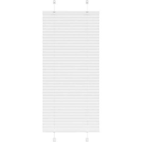 vidaXL Pleated Blind White 60x150 cm Fabric Width 59,4 cm Polyester (1/5)