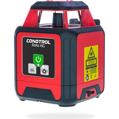 Laser Rotatif ROTO HG Vert - Niveau Portée avec Cellule 500m - Faisceau Vert, Point d'Aplomb - Bluetooth - Livré avec Accessoires