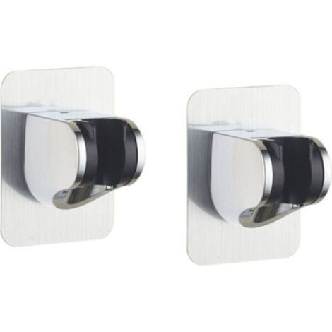 support-de-douche-2-piece-support-de-douche-mural-amovible-autocollant-angle-reglable-etanche-resistant-montage-mural-convient-aux-salles-de-bains-hotels-218640642