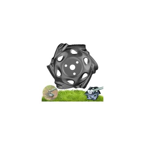 GABRIELLE Plateau de désherbage, tête de coupe-herbe, disque de binage universel en acier, 25,4 x 235 mm, tête de débroussailleuse, accessoires de débroussailleuse