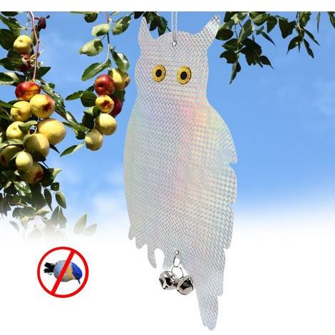 2 Stück Eulen-Schutz-Reflexions-Hänge-Vogelabwehr für den Garten (1/5)