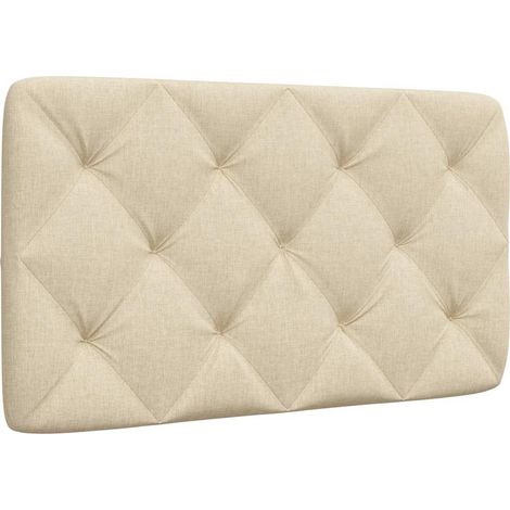 Kopfteil-Kissen Creme 80 cm Stoff