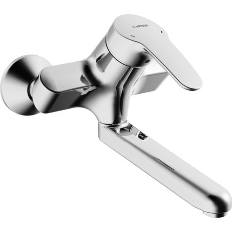 Wand-Waschtischmischer Hansa Hansamix Schwenkauslauf, Ausladung 235 mm, chrom - 01948183 (1/3)