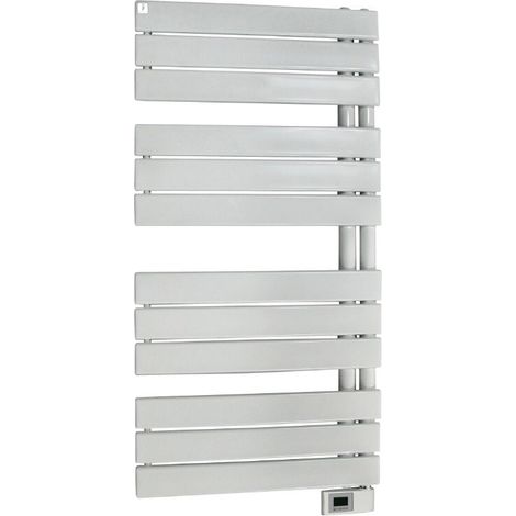Deltacalor – Sèche-serviettes électrique asymétrique 750W – Thermostat digital – Programmation hebdomadaire – Détecteur de fenêtre ouverte – Pour 9 m²