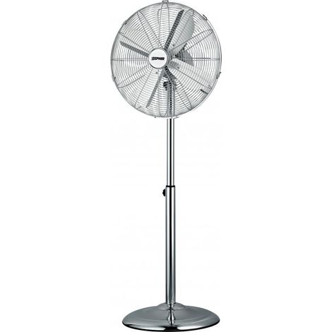 Ventilateur sur pied ZEPHIR PF40CR 50W 3 vitesses D50cm Chromé Gris