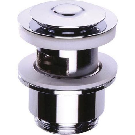 NICOLL Bonde lavabo laiton automatique rond rentrant cde à main (1/2)