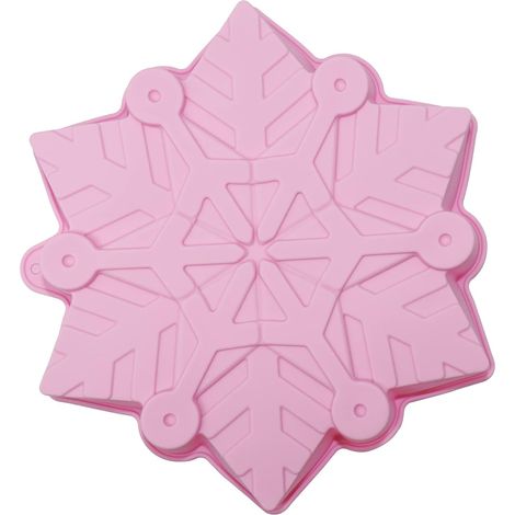 Moule à gâteau en silicone en forme de flocon de neige, plat de cuisson haute température pour pâtisserie créative