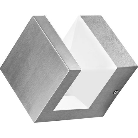 OSRAM ENDURA Style Pyramid applique murale en acier inoxydable avec lumière indirecte, luminaire extérieur LED, protection IP44, pour entrées et façades (1/4)
