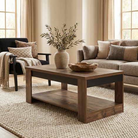 Table basse contemporaine coloris mango Silvia (1/5)