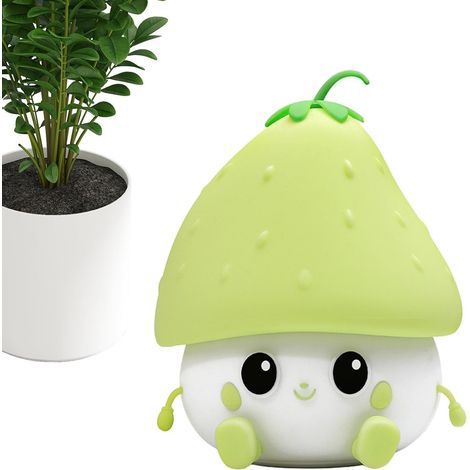 Veilleuse fraise – Jolie veilleuse à intensité variable, lampe tactile (1/5)