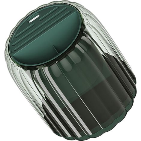 Porte-ustensiles rotatif multifonction à 360° - Gain de place - Plastique robuste - Porte-couteaux pour la cuisine et la maison - Vert foncé