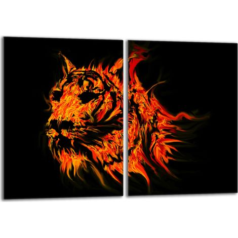 Glasschutzplatte für den Herd 2x40x52 Tiger (1/5)