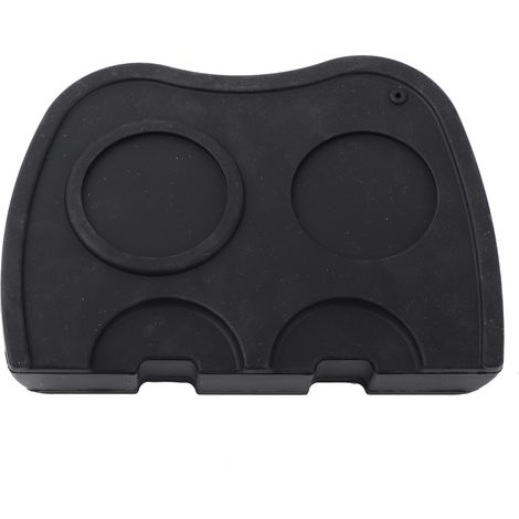 Rutschfester Silikon-Kaffeetampferhalter mit Pulverpad, schwarz, große Größe, Kaffeezubehör (1/5)
