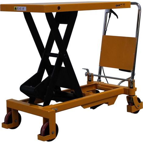qteck Scherenhubtische SHT-Serie PU/Single mit Plattform 1000x510mm und 1000kg Hubkraft