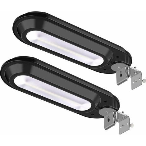 Farola solar de 18 LED, lámpara solar exterior ajustable de gran angular de 180° con sensor de movimiento, 600 lúmenes, resistente al agua IP65, foco solar para jardín, caminos y escaleras.