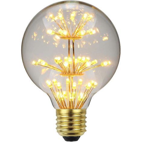 LED-Lampe, Retro-Lampe, RGB-Lampe, Feuerwerks-Effekt-Lampe, dekoratives Warmlicht, E27 220/240V Glas E27 (G80) (1/3)