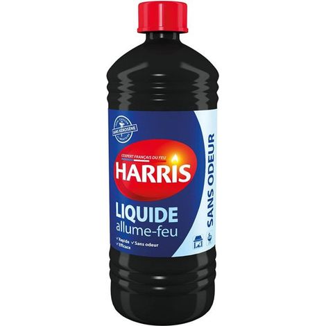 Allume feu - Liquide - Barbecue - Cheminée - Sans odeur - 750ml - Harris