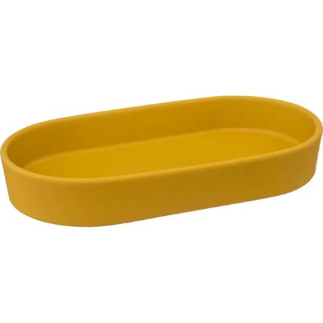 Plateau de Salle de Bain "Cocon" 19cm Jaune Moutarde