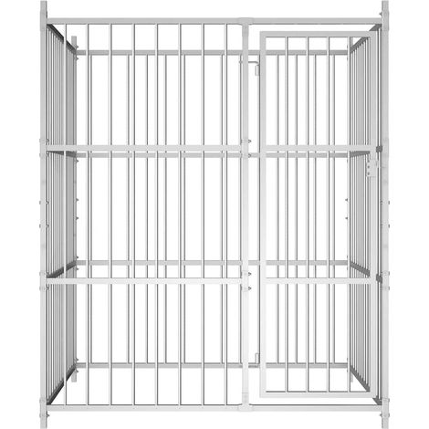 Maison Exclusive - Chenil d'extérieur pour chiens 150 x 150 x 185 cm (1/5)