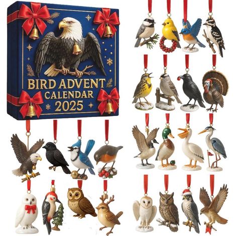 Calendrier De Lavent - 24 Décorations Accrochables En Acrylique - Pour Arbre De Noël - 2025 - 24 Pièces (1/3)