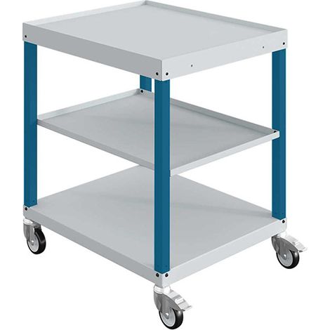 Servante d'atelier bleue - 3 Plateaux 700x815mm - Charge max 150kg - W020060013-BIGC