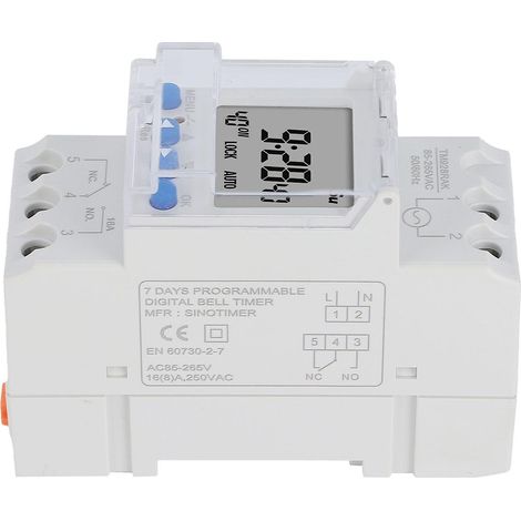 Minuterie électronique programmable analogique intelligente 16 A (1/5)