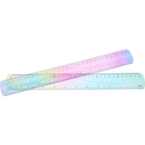 Règle souple BESTYASH 30 cm pour mesurer et dessiner, en PVC (1/5)