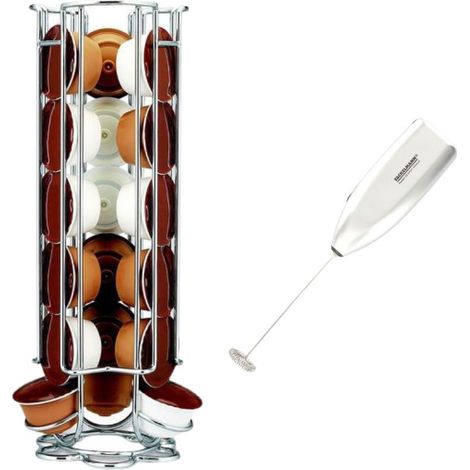 Ensemble à café avec porte capsules Dolce Gusto® et mousseur à lait Fackelmann (1/5)