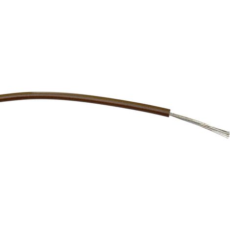 Fil électrique RS PRO BS4808 0,5 mm² 20 AWG, 1 kV c.a., PVC Marron, 100m ( Prix pour Bobine de 100 )
