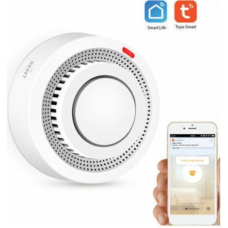 Détecteur de fumée intelligent WiFi, système d'alarme incendie pour la maison, la cuisine, les magasins, les hôtels et les usines. (1/5)