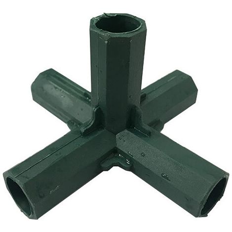 Lot de 10 connecteurs de cadre de jardinage, 16 mm en plastique pour cadre de serre, connecteurs en T pour cadre de jardin, supports, cages, clôtures, cadre de serre, (1/5)