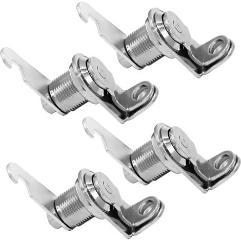 Lot de 4 serrures tubulaires à came en alliage de zinc pour classeurs (1/5)
