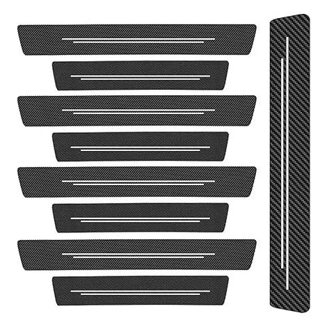 Protection Seuil de Porte de Voiture Seuil Porte Voiture Bande de Seuil en Fibre de Carbone Protege Seuil de Porte Voiture Convient à la Plupart des Voitures, SUV Arrière (1/5)
