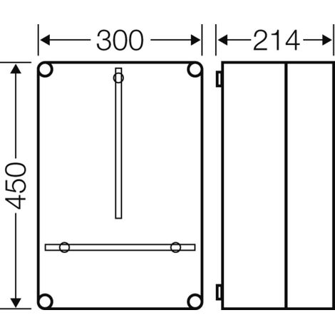 Hensel Zählergehäuse 300x450x214mm T=190 Mi 2310 (1/5)