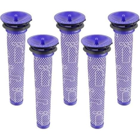 Filtre pour Dyson,Remplace Filtres pour Dyson V6 V7 V8 DC58 DC59 DC61 aspirateur,Pr-filtres 965661-01 5 Packs (1/5)