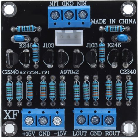 Amplificateur À Gain 1:1 - Carte PCB Tampon Émetteur Complémentaire - Dissipation Thermique Renforcée - Tension D'Entrée DC ±12 V À ±18 V - Unité (1/5)