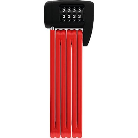 ABUS Bordo Lite 6055C SH serratura a libro - con supporto e codice combinazione Serratura ultraleggera in acciaio speciale livello di sicurezza 7 85 cm rosso (1/4)