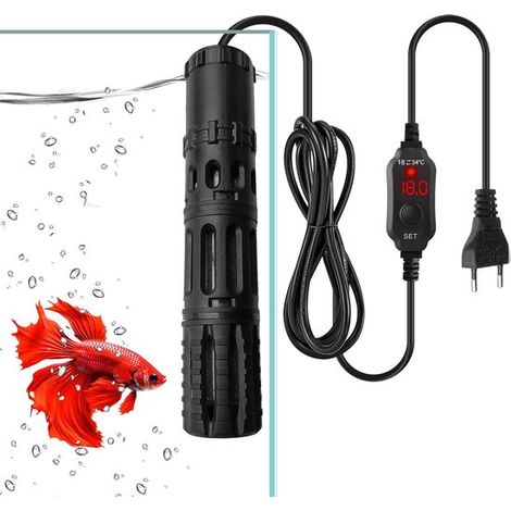 Riscaldatore per acquario da 25 W con controllo preciso della temperatura e alloggiamento di sicurezza. (1/5)