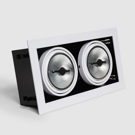 Spot Downlight LED 30W Dimmable Kardan AR111 Coupe 325x165 mm No Flicker 4000K Blanc neutre (1/5)