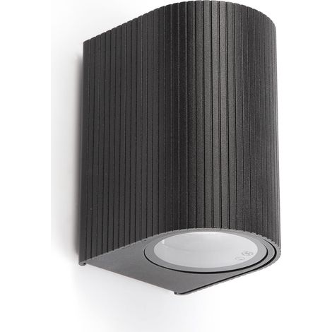 Faro Estela Applique murale extérieure Estela, noire, culot GU10, IP65