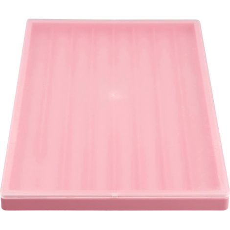 Wasserdichte Aufbewahrungsbox für Tastaturtasten mit rosa Deckel (1/5)